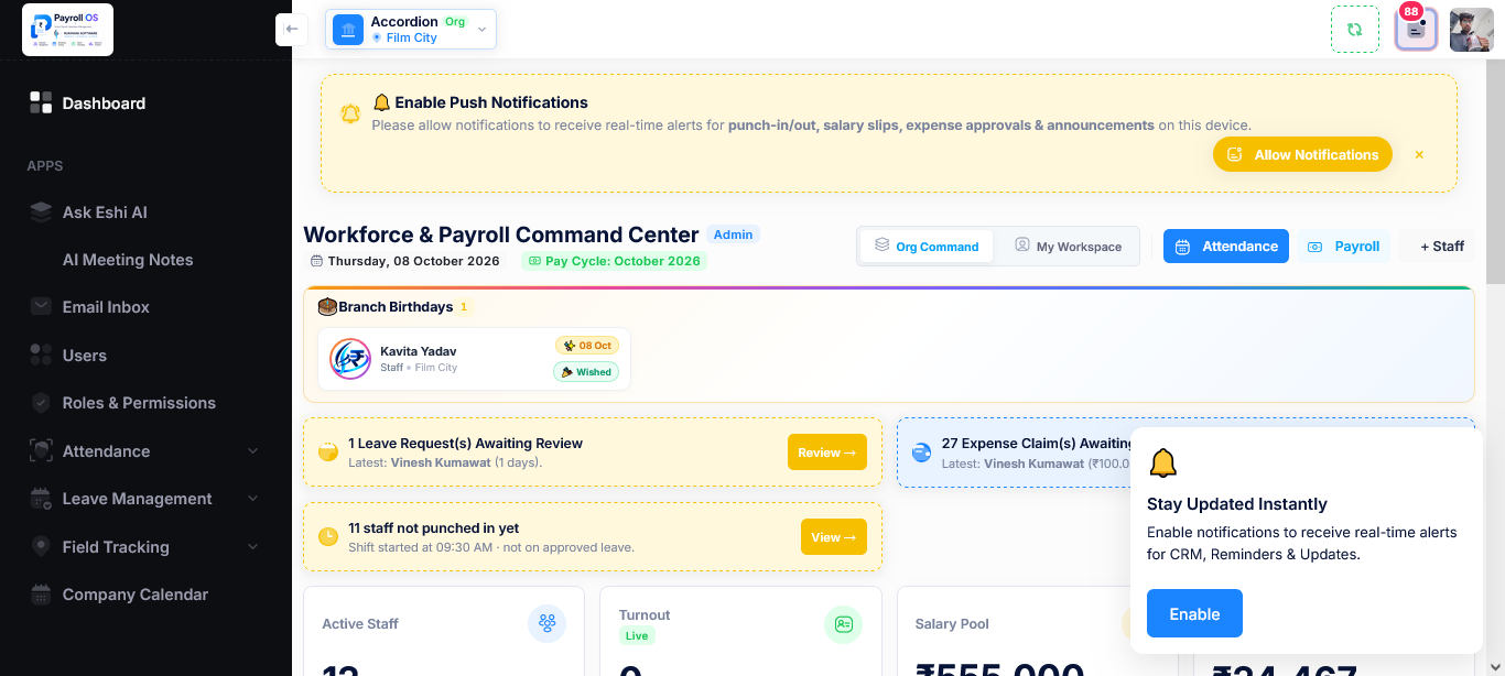 Payroll Dashboard